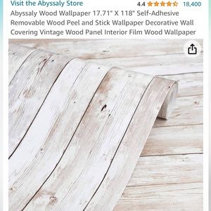 Peel and Stick Removable Wallpaper - 6 rolls